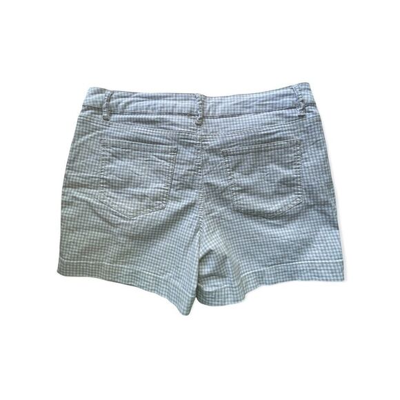 Artisan NY Tan and White Gingham Denim‎ Shorts - Size 14 - Picture 5 of 5